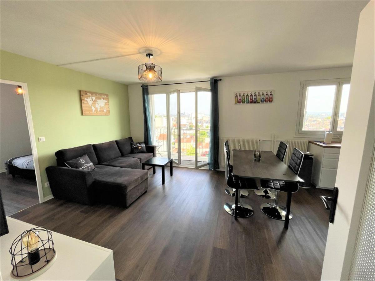 Brossolette Appartement T2 Spacieux Et Lumineux Balcon Vue Degagee Reims Exterior foto